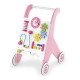 Дитячі ходунки на колесах Viga Toys з бізібордом, рожевий (50178)