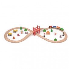 Дерев'яна залізниця Viga Toys 39 ел. (50266)
