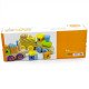 Дерев'яний поїзд Viga Toys Кубики (50572)