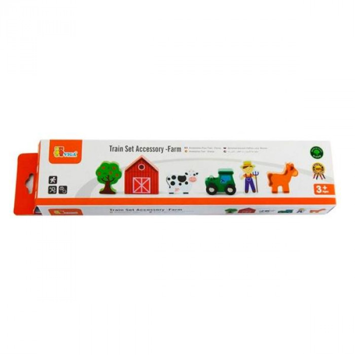 Набір для залізниці Viga Toys Ферма (50812)