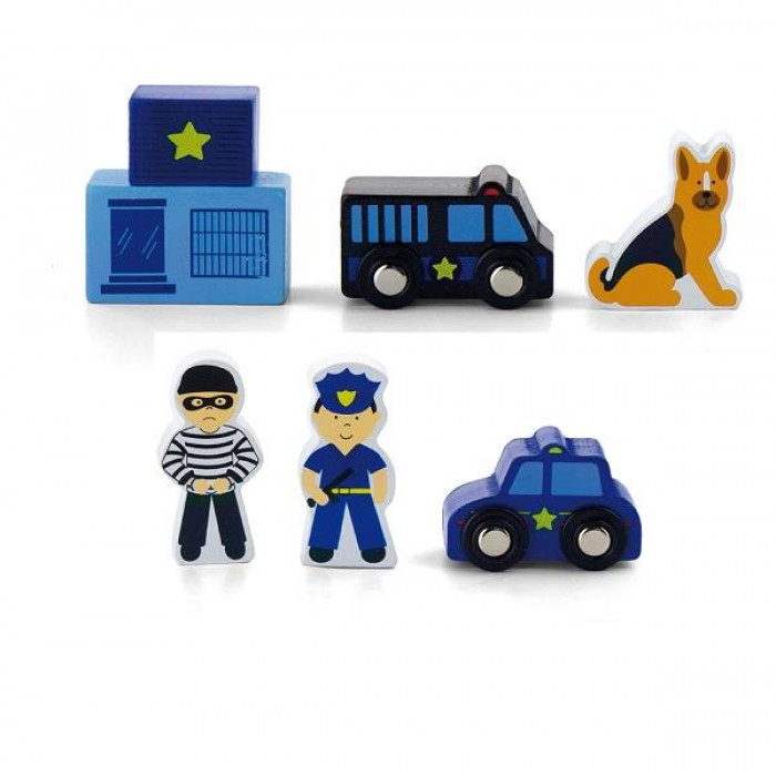 Набір для залізниці Viga Toys Поліцейський ділянку (50814)