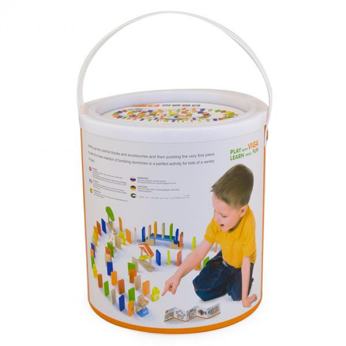 Дерев'яний ігровий набір Viga Toys Доміно, 116 ел. (51620)