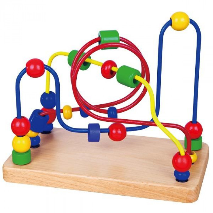 Дерев'яний лабіринт Viga Toys Кольорові намистини (56256)