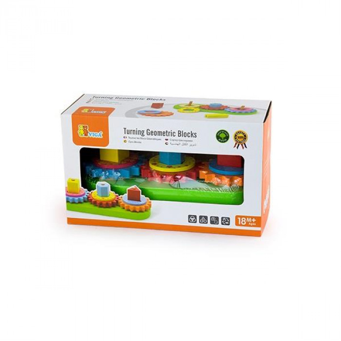 Дерев'яний сортер Viga Toys Логічна пірамідка (59611)