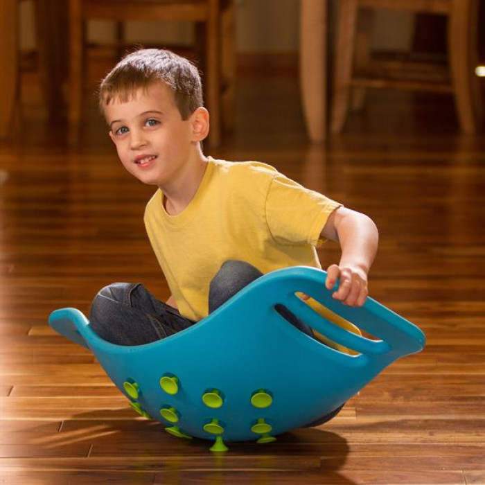 Качалка-балансир с присосками Fat Brain Toys Teeter Popper синий  (F0951ML)