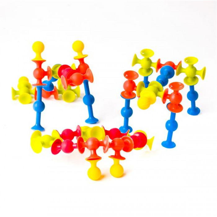 Конструктор на мини-присосках Fat Brain Toys MiniSquigz 75 шт.  (F107ML)
