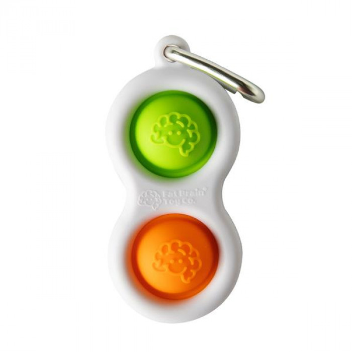 Тактильный антистресс-брелок Кнопки Fat Brain Toys Simpl Dimpl 4 цвета в ассорт.  (F2111ML)