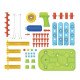 Конструктор Edu-Toys Гірка-зигзаг з інструментами (JS021)