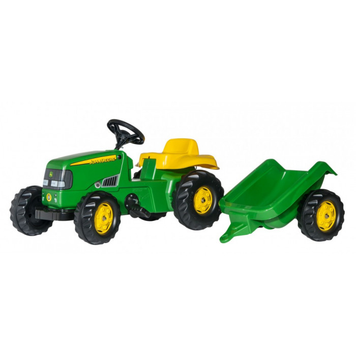 Rolly Toys Трактор Kid John Deere з причепом (12190)