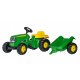 Rolly Toys Трактор Kid John Deere з причепом (12190)