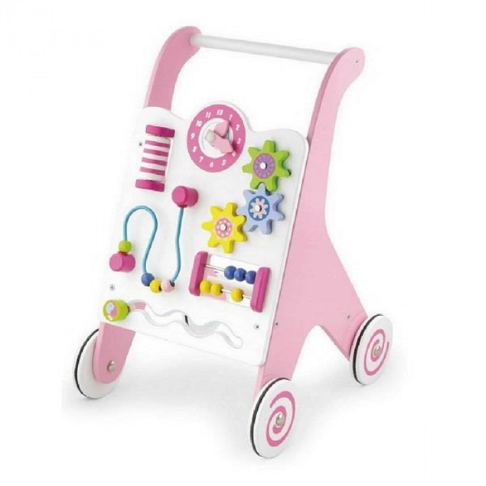 VIGA Дерев"яні ходунки-каталка Walker Pink Pusher (50178)