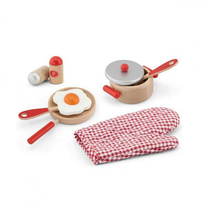 VIGA Іграшковий кухонний набір Cooking Kit - Червоний (50721)