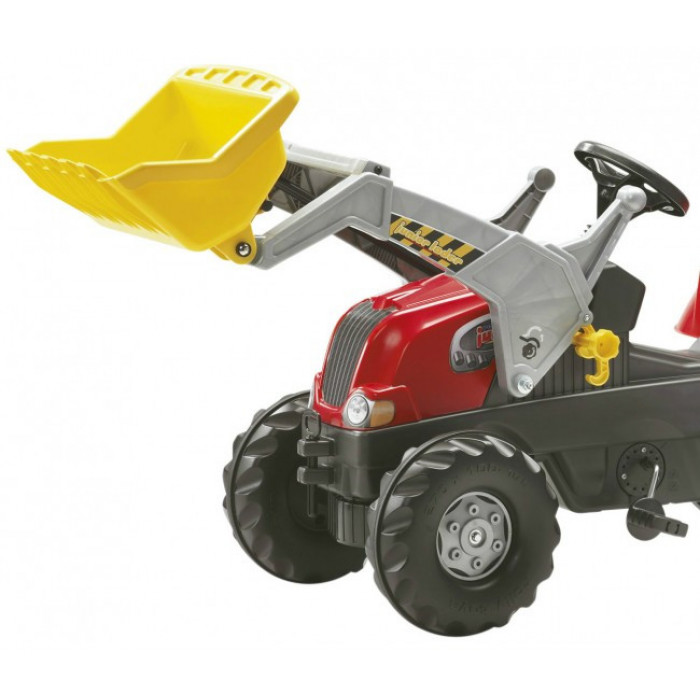 Rolly Toys Трактор Junior червоний з причепом та ковшом (811397)
