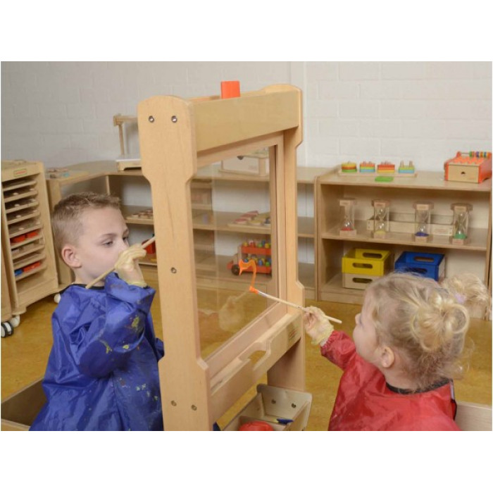MASTERKIDZ Дерев"яний мольберт -стенд "Малюємо фарбами" (ME03669)