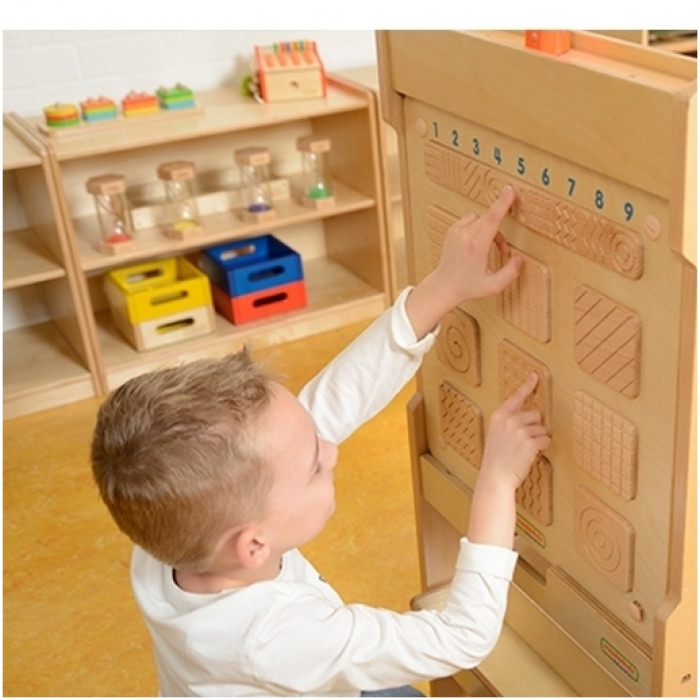 MASTERKIDZ  Дерев"яна дошка "Визнач форми на дотик" (ME06899)
