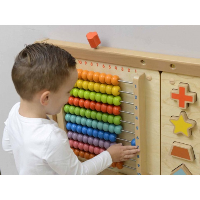MASTERKIDZ Дерев"яна настінна дошка з рахівницею Great Wall Abacus Wall 100el. (ME07285)