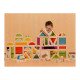 MASTERKIDZ Кольоровий дерев'яний будівельний конструктор, набір 58 Ел. (ME09739)