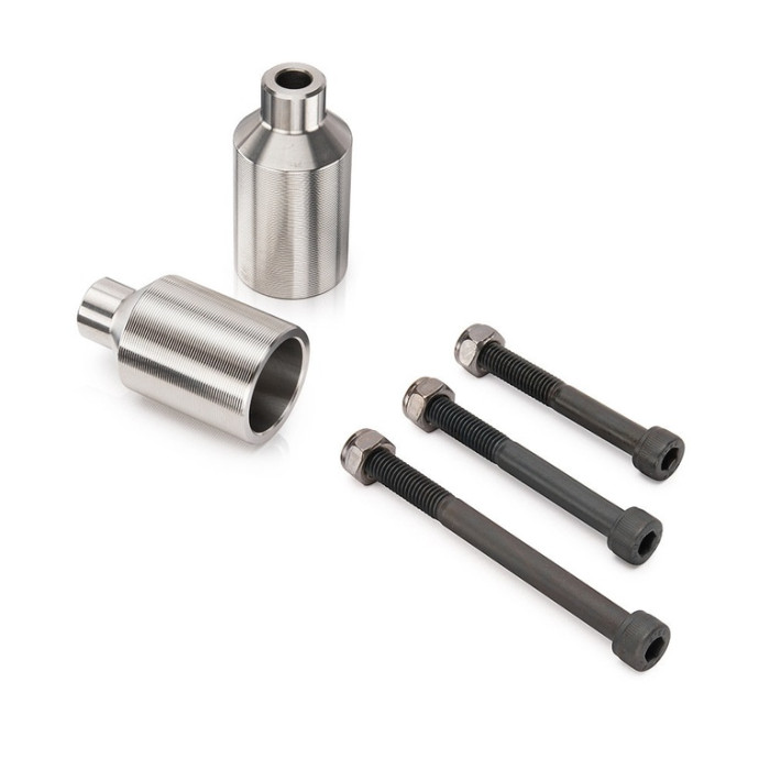 Пеги для трюкового самоката HIPE Pegs PHIPE02, silver matt (250807)