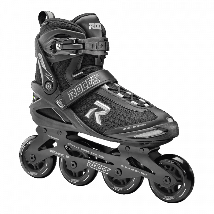 Роликовые коньки Roces PIC /черно-серый/ 42 (400795/42 (BLK-SILVER))