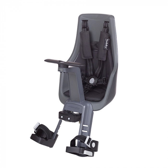 Детское велокресло Bobike Exclusive Mini Plus / Urban Grey (8011000025)