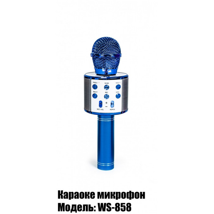 Беспроводной микрофон-караоке WSTER WS-858 Синий (1352068471)