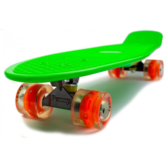 Penny Board Nickel 27" Green Светящиеся колеса (1429120289)