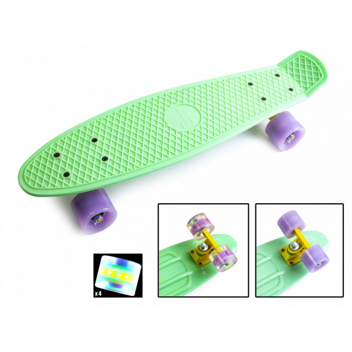 Penny Board Мятный цвет Светящиеся колеса (1497515666)
