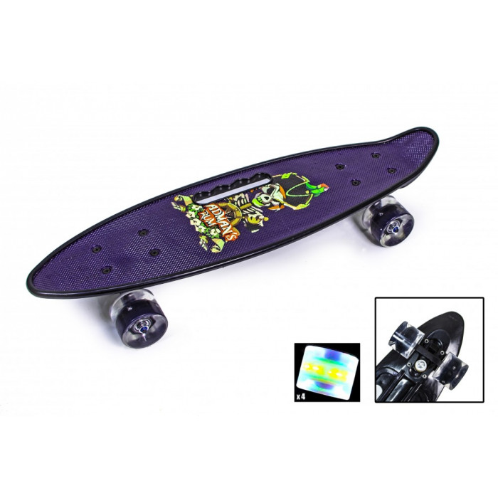 Penny Board С Ручкой "Пират" Светящиеся колеса (1804264360)