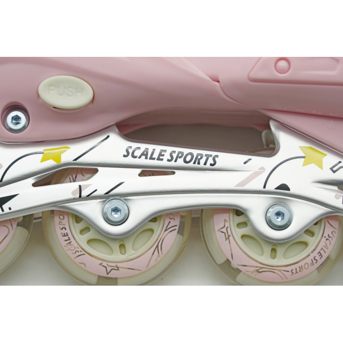Ролики Scale Sports Pink LF 605, размер 29-33 (2011782854)