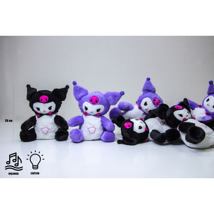 Мягкая Игрушка Ночник Kuromi с Функцией Дыхания (215255374)