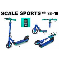 Самокат двухколесный Scale Sports SS-19 Синий Ручной тормоз (259663522)