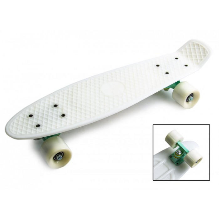Penny Board Белый Светящиеся колеса (657503712)