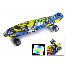 Penny Board "Cool Draft" Joker Светящиеся колеса (716693028)