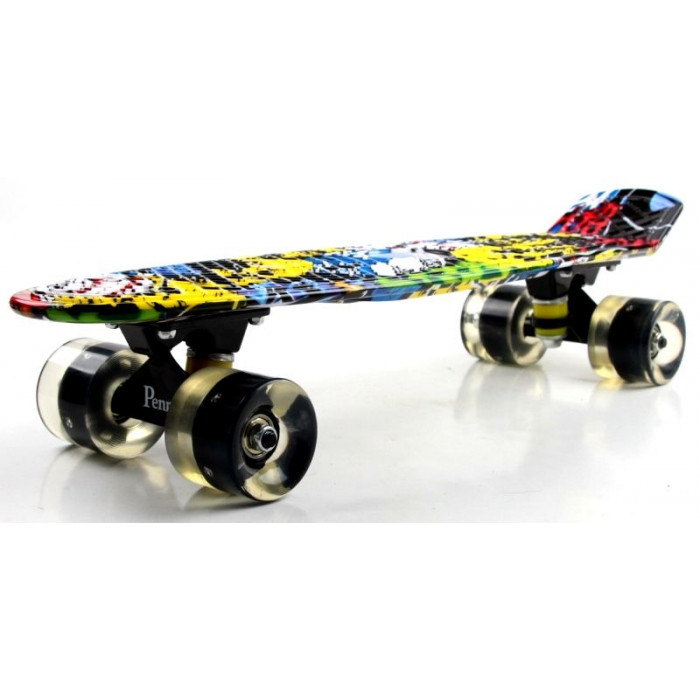 Penny Board "Cool Draft" Joker Светящиеся колеса (716693028)