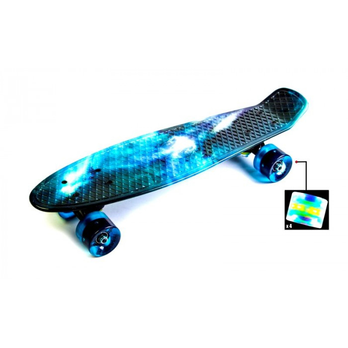 Penny Board "Galaxy" Светящиеся колеса (727307608)
