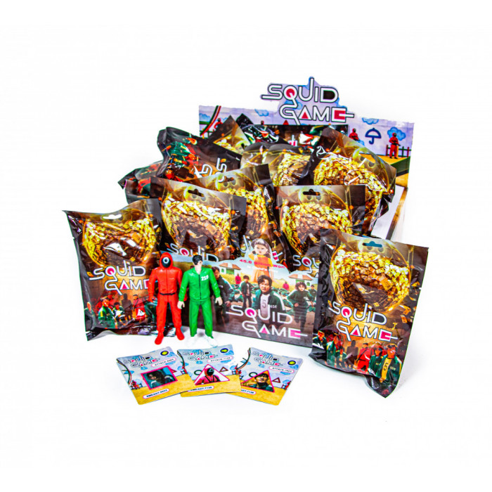 Фигурки с Карточками Игра в Кальмара 10 см Кулек В Блоке (730563248)