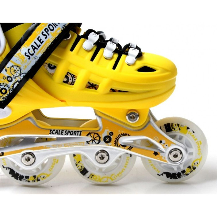 Ролики Scale Sports. Yellow LF 905, размер 38-41. (748527067-L)