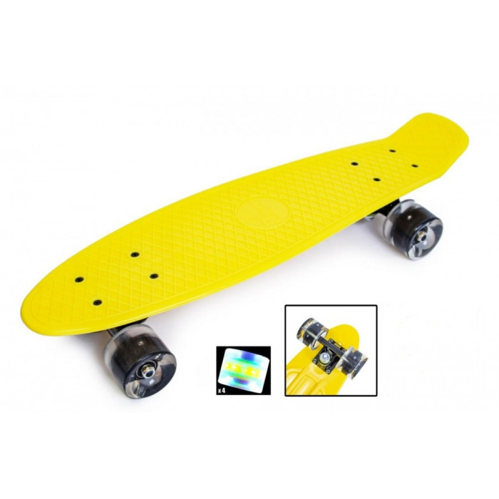Penny Board Yellow Светящиеся колеса (945855759)