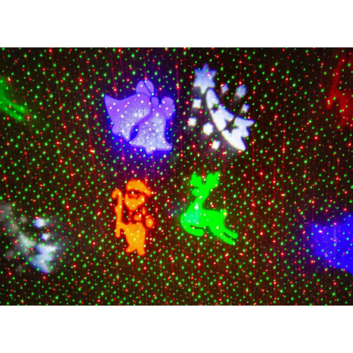 Новогодний уличный лазерный проектор 4 цвета  X-Laser XX-MIX-1005 (X-Laser XX-MIX-1005(10))