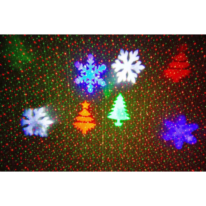 Новогодний уличный лазерный проектор 4 цвета  X-Laser+LED XX-MIX-1012 (X-Laser XX-MIX-1012(11))