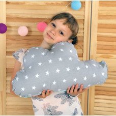 Подушка Хатка Облако Серое с Мятой (2646)