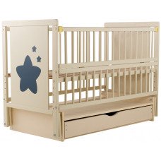 Ліжко Babyroom Зірочка Z-03 маятник, ящик, відкидний бік бук слонова кістка (624471)