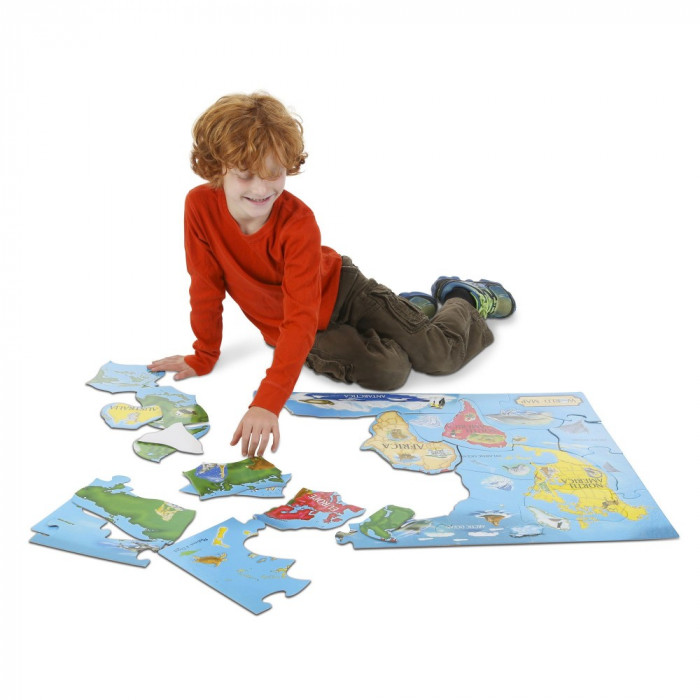 Мега-пазл "Карта світу", 33 елемента Melissa&Doug (MD10446)