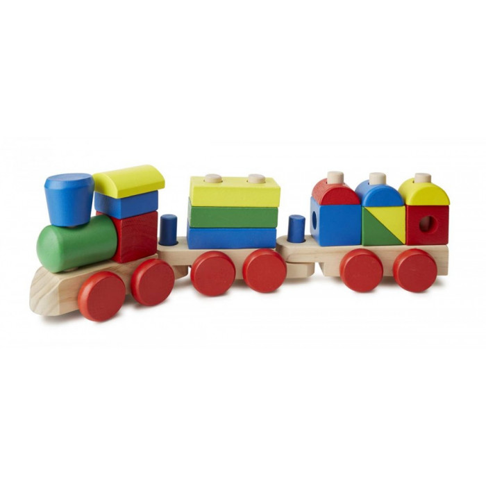 Дерев'яний поїзд з кубиків Melissa&Doug (MD572) (MD10572)