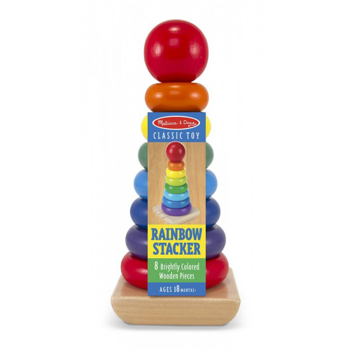 Дерев'яна райдужна пірамідка Melissa&Doug  (MD10576)