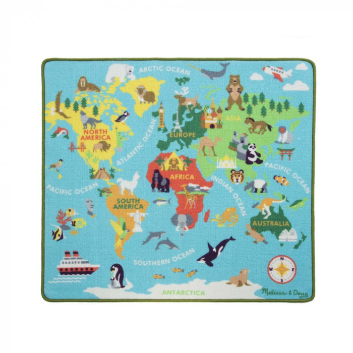 Ігровий килимок "Мапа світу" Melissa&Doug (MD15194)