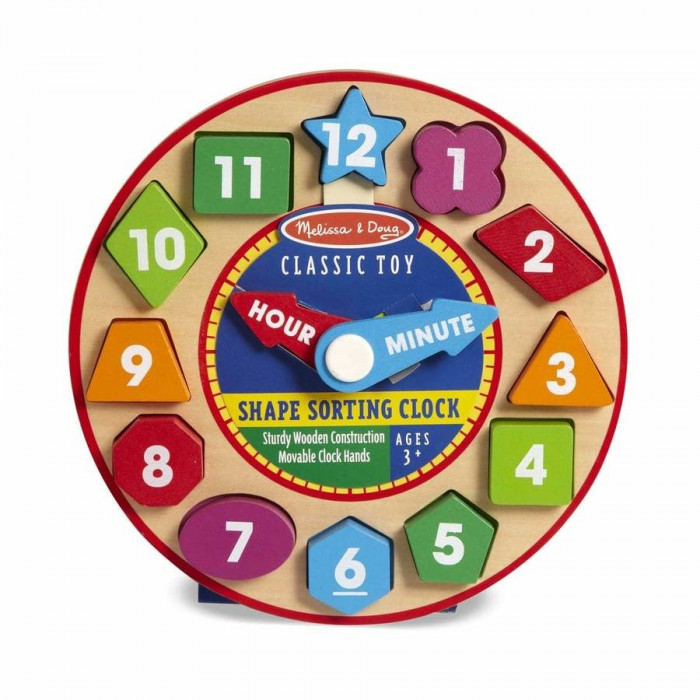 Дерев'яний годинник-сортувальник Melissa&Doug (MD18593)