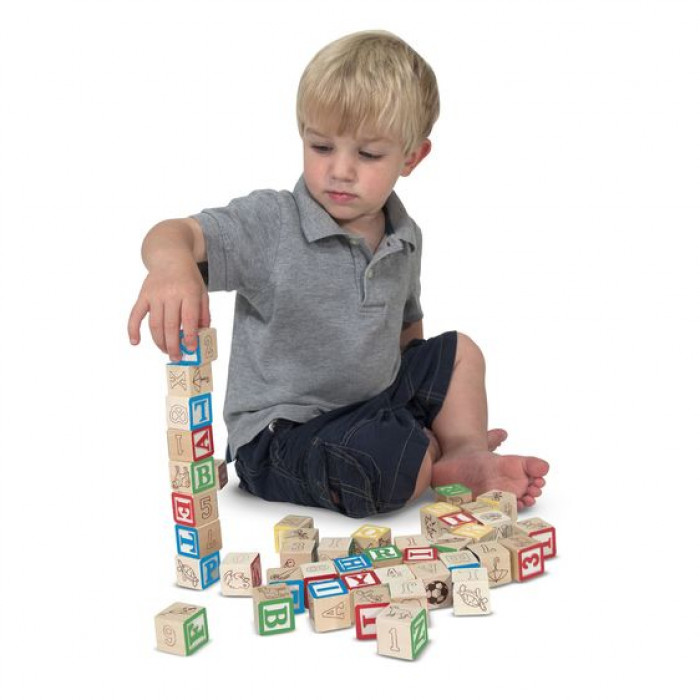 Дерев'яна азбука / цифри на кубиках Melissa&Doug (MD1900)