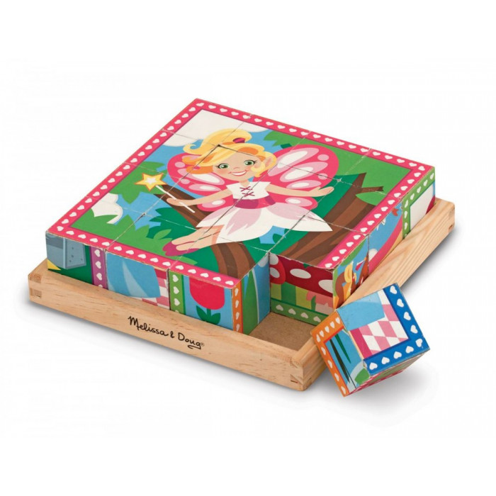 Дерев'яні кубики "Принцеси і феї" на платформі Melissa&Doug (MD19040)