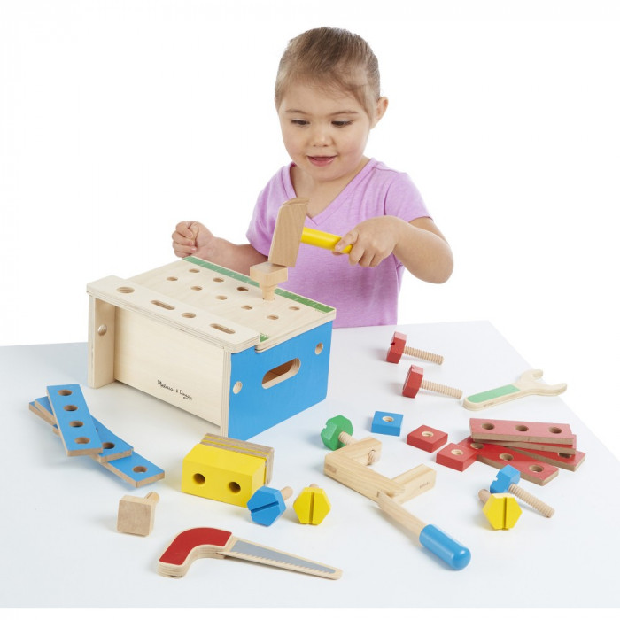 Дерев'яний будівельний набір для хлопчиків Melissa&Doug (MD19386)